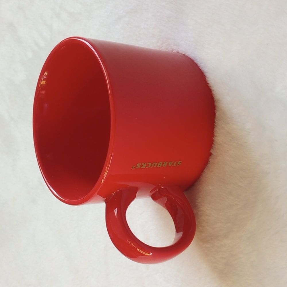 Starbucks | Classic 12oz Red Coffee Mug with Starbucks Name Logo